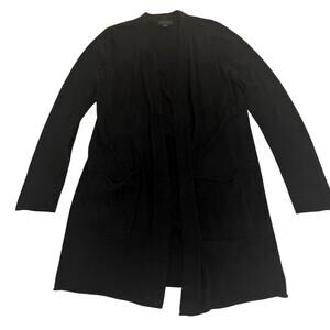 Barefoot Dreams M Black Cardigan | CozyChic Ultra Lite, Duster, Drawstring